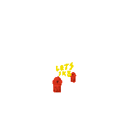 Fire Jump Sticker