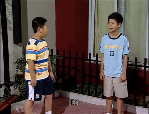 home with kids what GIF