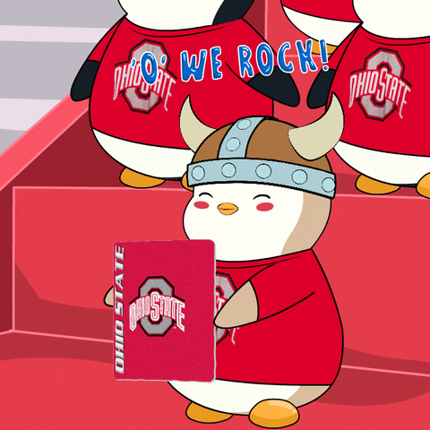 Happy Ohio State GIF by Pudgy Penguins