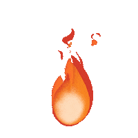 Fire Burn Sticker by subtlestrokes