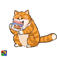 Cat Feed Sticker