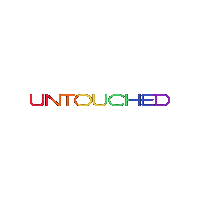 Untouchedunderwear logo pride comfy feminine Sticker