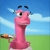 Foodie Wow GIF by Claynosaurz