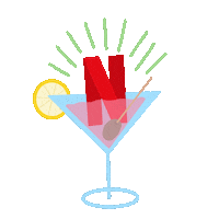 Summer Cocktail Sticker by NETFLIX