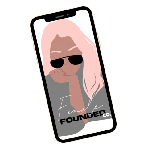 Femalefoundedco Femalefounded Transparent Transparency Sticker by femalefoundedco