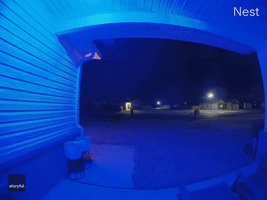 Doorbell Camera Captures Fireball Lighting Up Oklahoma Sky
