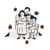 Flower Love Sticker by Arkala Studio