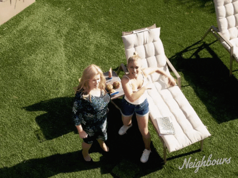 Rock Hard Cake GIF by Neighbours (Official TV Show account)