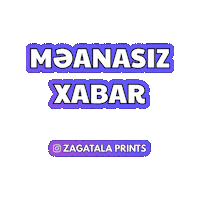 Zaqatala Sticker by Zagatala Prints