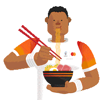 Jason Robinson Eating Sticker by Mastercard