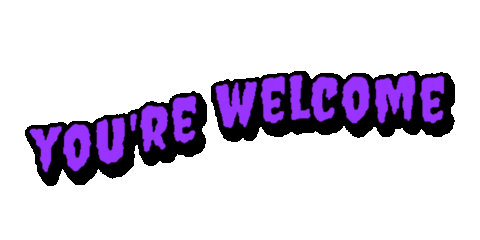 Youre Welcome Love Sticker by SpoopyDrws