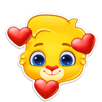 Happy I Love You Sticker by Lucas and Friends by RV AppStudios