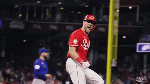 Celebration Yell GIF by Cincinnati Reds