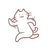 Cat Run Running Sticker