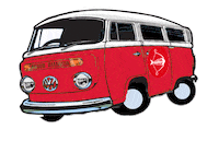 Kombi Sticker by Red Herring Surf Co
