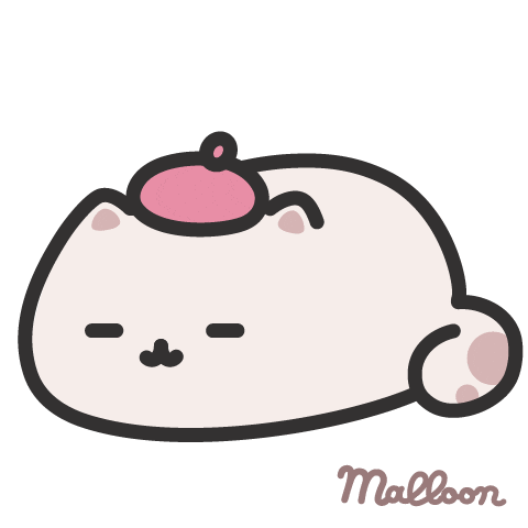 Tired Cat Sticker