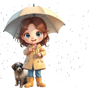 Its Pouring Heavy Rain Sticker