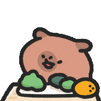 Capybara No Sticker by sansanplanet