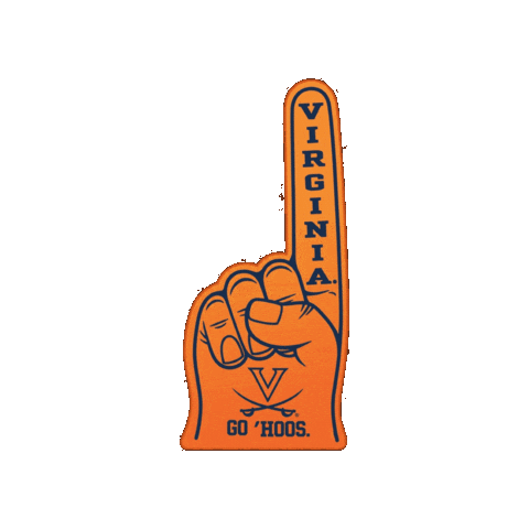 Finger Uva Sticker by University of Virginia