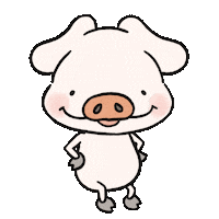 yudai9c pig piglet うきうき ポトフ Sticker
