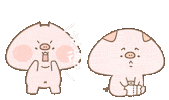 Pig Freedom Sticker by 豚豚TunTun