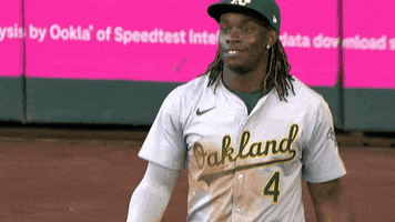 Major League Baseball Smile GIF by Oakland Athletics