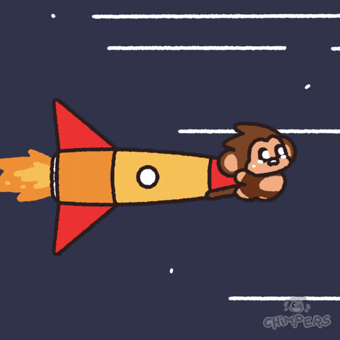 Lets Go Space GIF by Chimpers