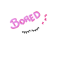 Tired Pink Sticker