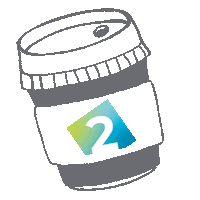 Media2Impress coffee cup koffie social media agency Sticker