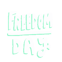 Freedom Day Art Sticker by mitchrevsgallery