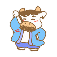 Torichans cool cow kirakira 牛 Sticker