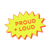 Proud Word Sticker by Omsom