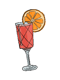 weekend orange Sticker