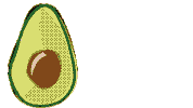 Avocado Rolling Sticker by Fairtrade Original
