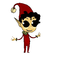 Merry Christmas Elf Sticker