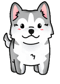 Siberian Husky Dogs Sticker by Koowawa