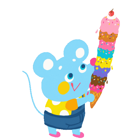 Happy Ice Cream Sticker