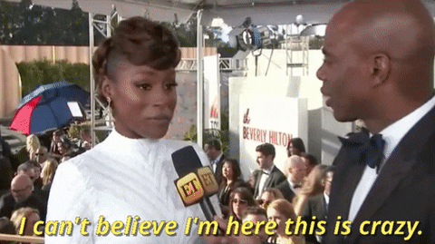 Issa Rae Golden Globes 2017 GIF by Entertainment Tonight