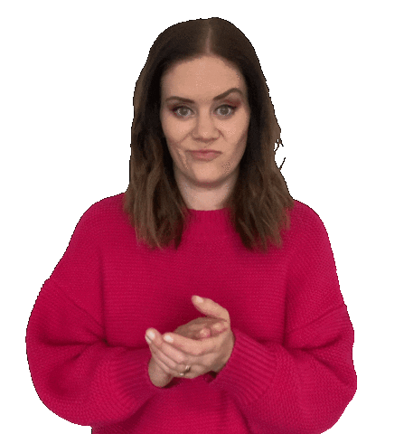 KatieThompsonz clap sarcastic slow clap katie thompson Sticker