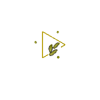 Leaf Triangle Sticker by katlyn boone