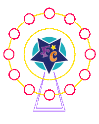 Ferris Wheel Love Sticker by Fun City