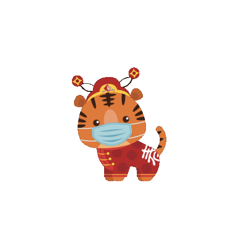New Year Mask Sticker by riverhongbao