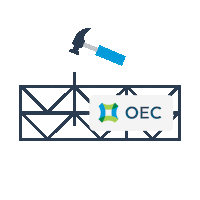 oecengenharia engenharia construcao prego martelo Sticker