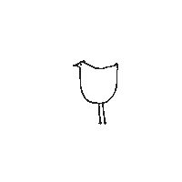 Bird Laying Sticker