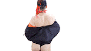 orange oops Sticker by FATA BOOM