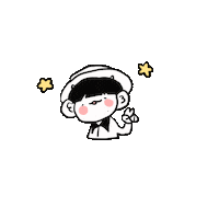 Oongchill 별 브이 ansan 안산 Sticker