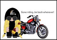 Motorcycle Gnome GIF