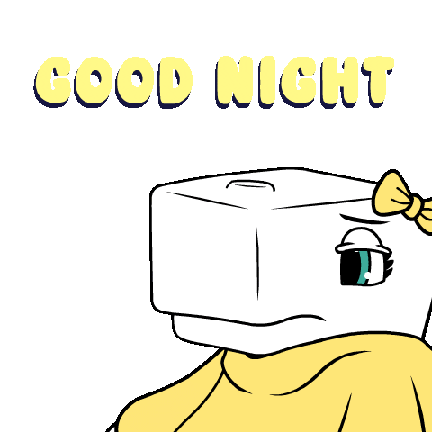 Tired Good Night Sticker by Ordinary Friends
