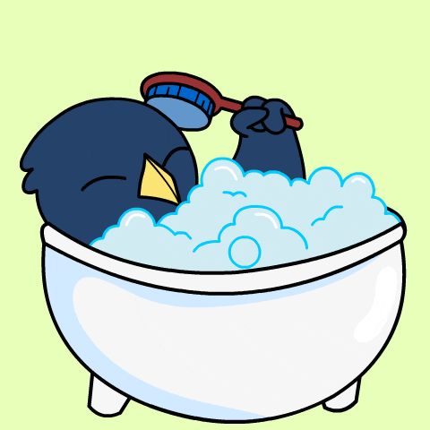 Bath Crow GIF by Ordinary Frends