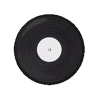Record Spinning Sticker